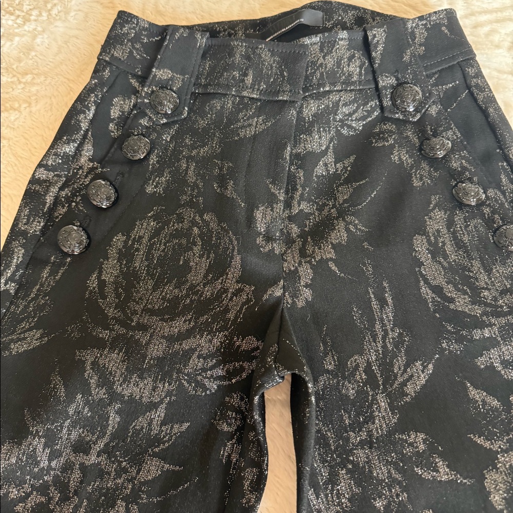 WHBM black silver pants